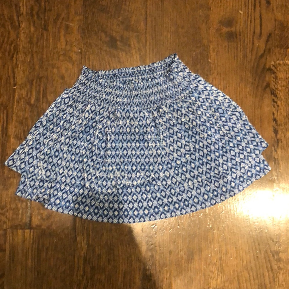 zara girls blue skirt